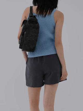 Reu Ribbed U-Neck Sleeveless