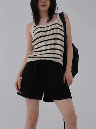Reu Ribbed U-Neck Sleeveless