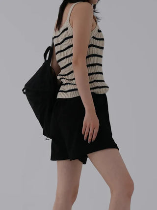 Reu Ribbed U-Neck Sleeveless