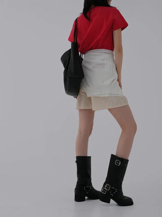 Viming Round Neck Basic Short Sleeve Tee