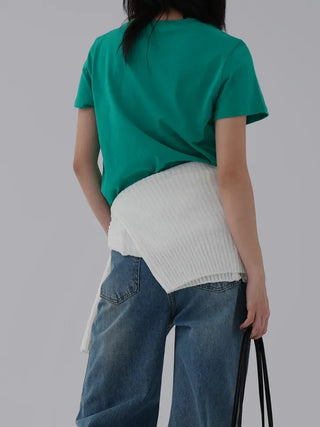 Viming Round Neck Basic Short Sleeve Tee
