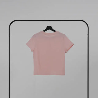 Viming Round Neck Basic Short Sleeve Tee
