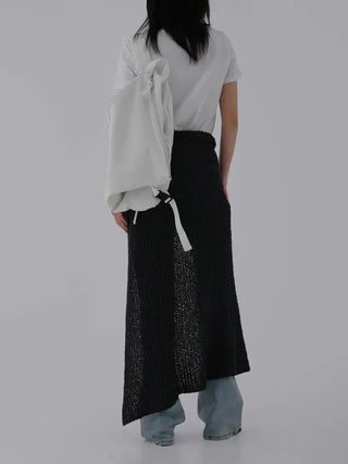 Boring Knit Wrap Skirt