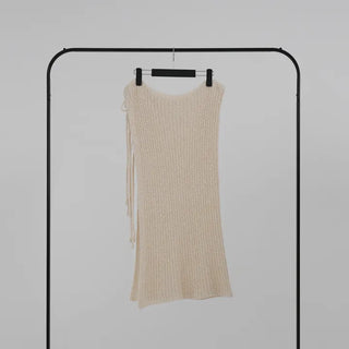 Boring Knit Wrap Skirt