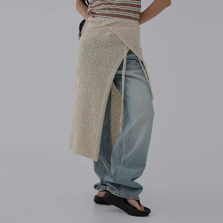 Boring Knit Wrap Skirt