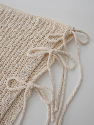 Boring Knit Wrap Skirt