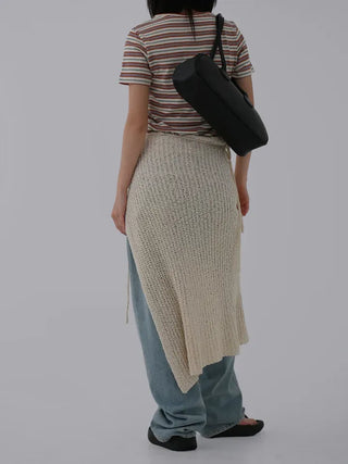 Boring Knit Wrap Skirt