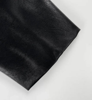 Vet Leather Midi Two-Pocket Jacket