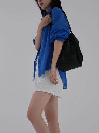 J.Lo Loose Fit Gauze Shirt