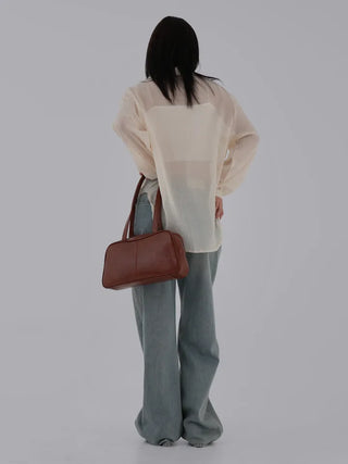 J.Lo Loose Fit Gauze Shirt