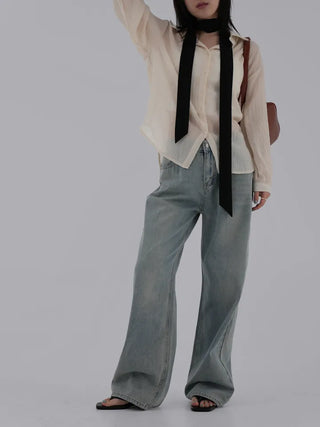 J.Lo Loose Fit Gauze Shirt