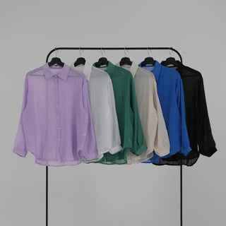 J.Lo Loose Fit Gauze Shirt