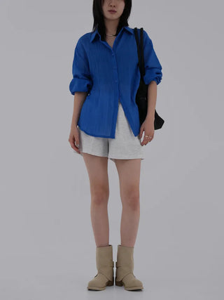 J.Lo Loose Fit Gauze Shirt