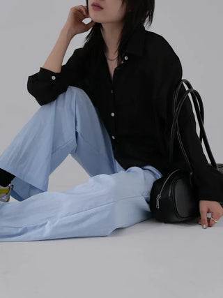 Laning Rustling Elastic Pants