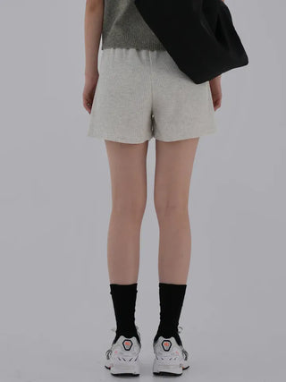 Dion Waffle Elastic Waist Shorts