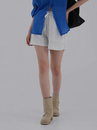 Dion Waffle Elastic Waist Shorts