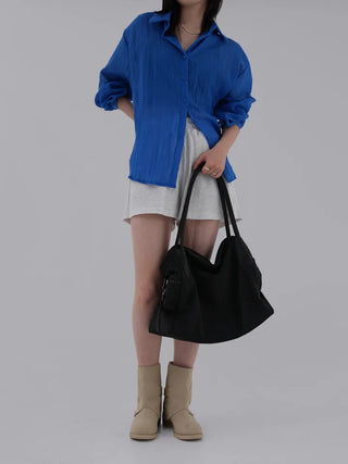Dion Waffle Elastic Waist Shorts