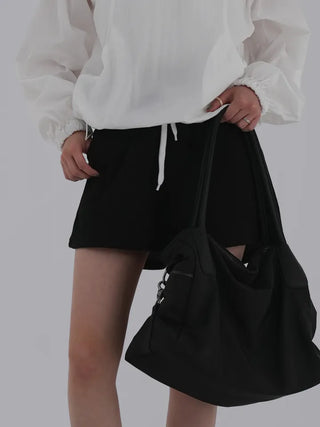 Dion Waffle Elastic Waist Shorts