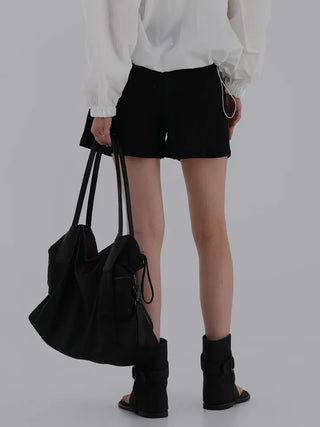 Dion Waffle Elastic Waist Shorts