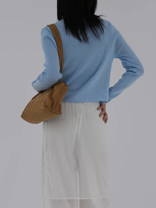 Denny V-neck One-button Cardigan