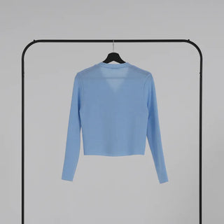 Denny V-neck One-button Cardigan