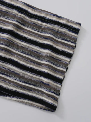 Voguing Stripe Color Block Knit Top
