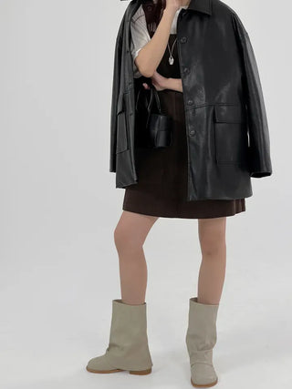 Kiji Corduroy Pocket Suspender Dress