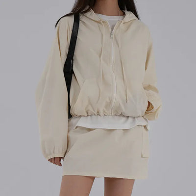 Jenu String Zip-Up Hoodie
