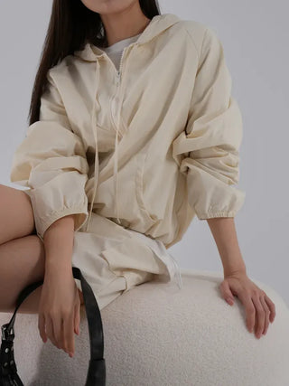 Jenu String Zip-Up Hoodie