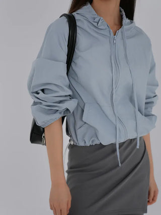 Jenu String Zip-Up Hoodie