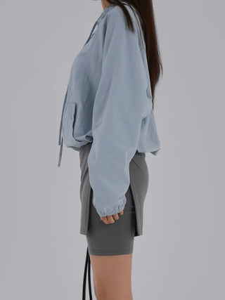 Jenu String Zip-Up Hoodie