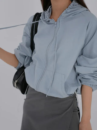 Jenu String Zip-Up Hoodie