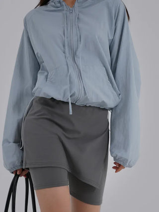 Jenu String Zip-Up Hoodie