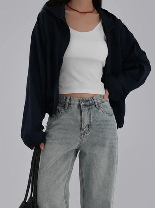 Jenu String Zip-Up Hoodie