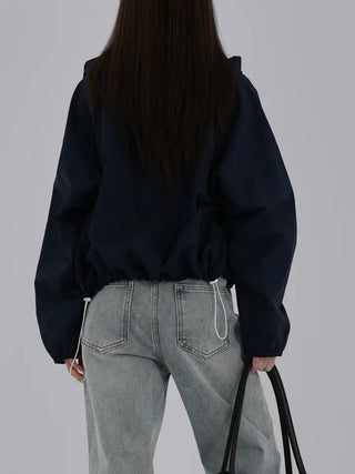 Jenu String Zip-Up Hoodie