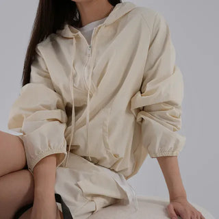 Jenu String Zip-Up Hoodie