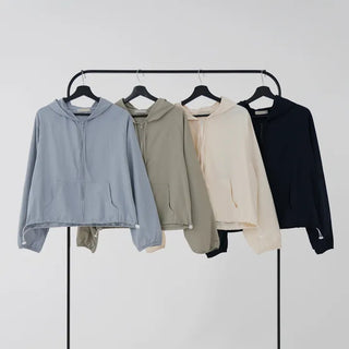Jenu String Zip-Up Hoodie
