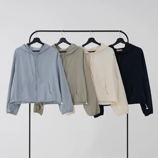 Jenu String Zip-Up Hoodie