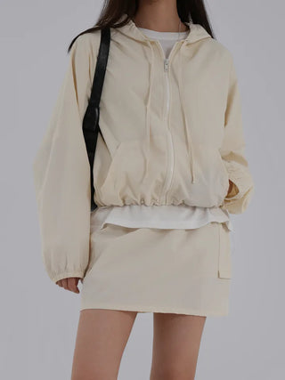 Jenu String Zip-Up Hoodie