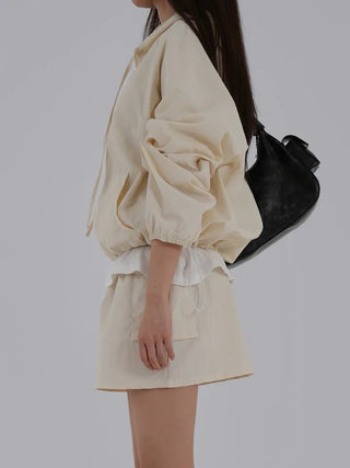 Jenu String Zip-Up Hoodie
