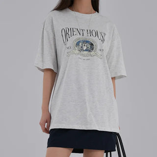 Zaini Print Oversized Short Sleeve Tee