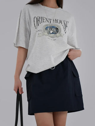 Zaini Print Oversized Short Sleeve Tee