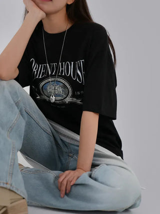 Zaini Print Oversized Short Sleeve Tee