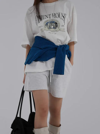 Zaini Print Oversized Short Sleeve Tee