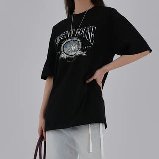 Zaini Print Oversized Short Sleeve Tee
