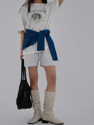 Zaini Print Oversized Short Sleeve Tee
