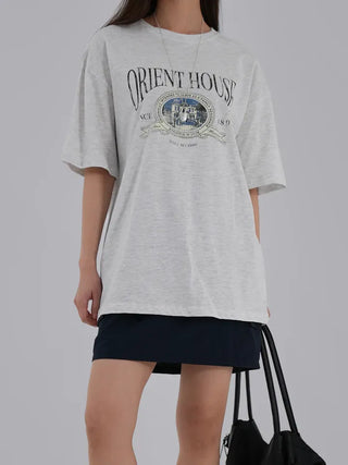 Zaini Print Oversized Short Sleeve Tee