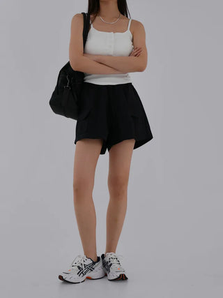 Naring Ribbed Button Sleeveless