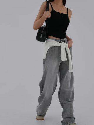 Naring Ribbed Button Sleeveless
