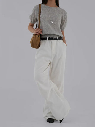 Maing pintuck parachute pants